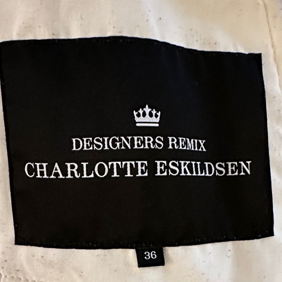 Women's shearling and suede Jacket in Cream - Picture 2 of 6